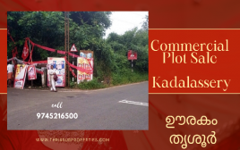50 Cent Commercial land Sale Kadalassery,  urakam, Thrissur 